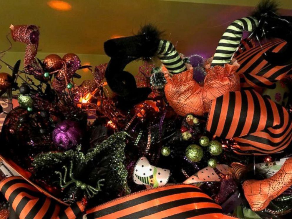 PHOTO: Kandi Jung, owner of Kandi's Kreations, decorated a Halloween tree with a witches theme.