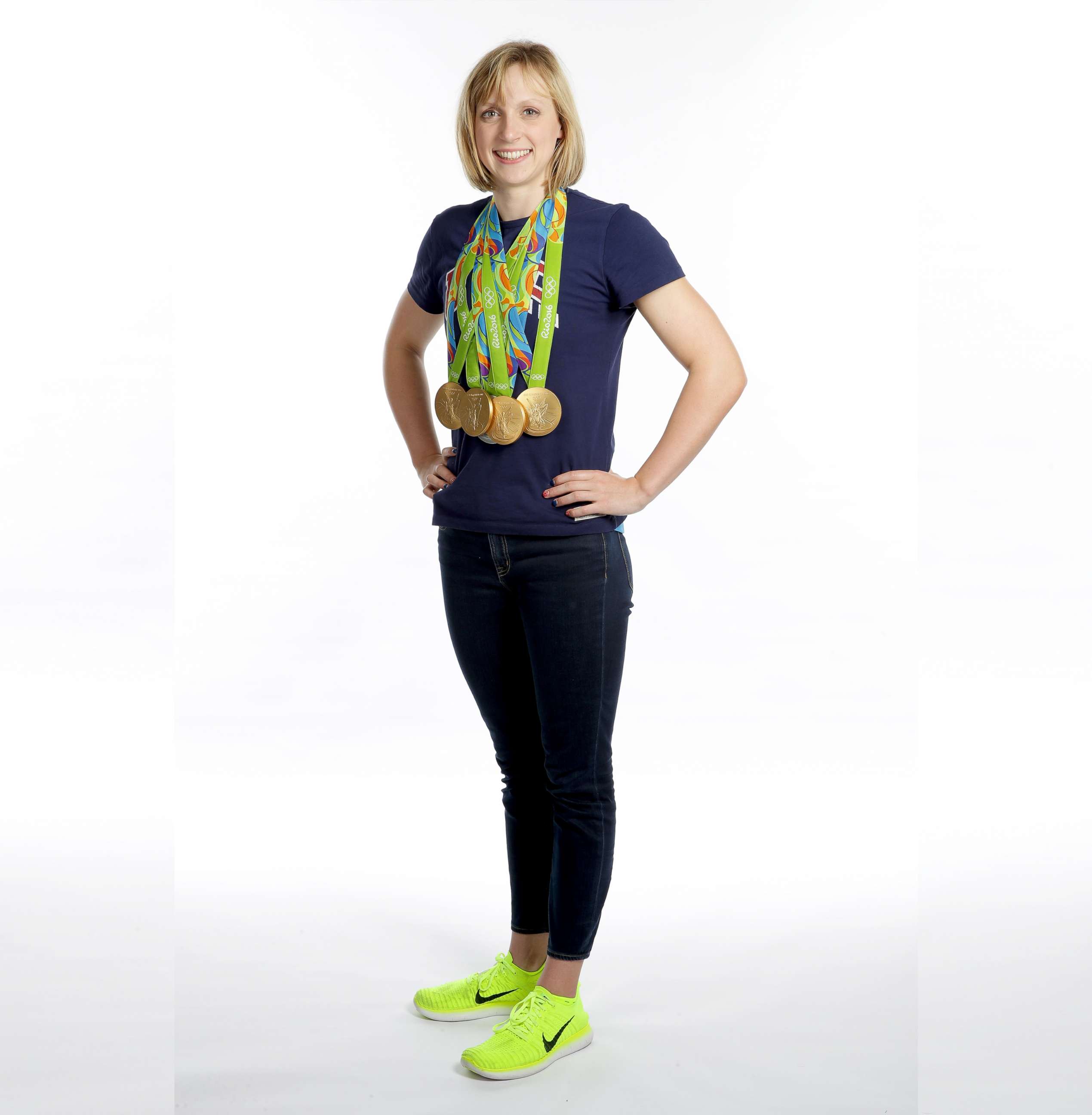PHOTO: Swimmer Katie Ledecky of the United States poses for a portrait on Day 8 of the Rio 2016 Olympic Games on Aug. 13, 2016 in Rio de Janeiro, Brazil.
