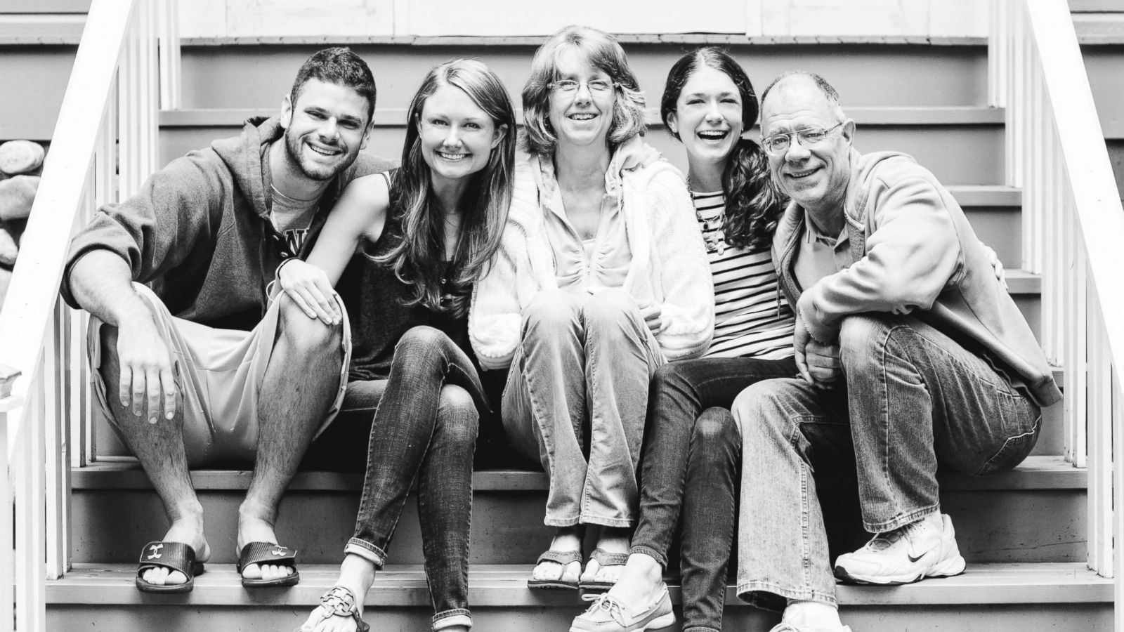 PHOTO: Elliott Fuller, Kelsey Combe, Sharon Fuller, Crissie Vitale and Doug Fuller a month after Sharon’s lung cancer surgery, taken July 2014.