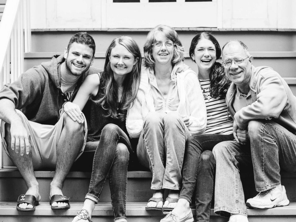 PHOTO: Elliott Fuller, Kelsey Combe, Sharon Fuller, Crissie Vitale and Doug Fuller a month after Sharon’s lung cancer surgery, taken July 2014.