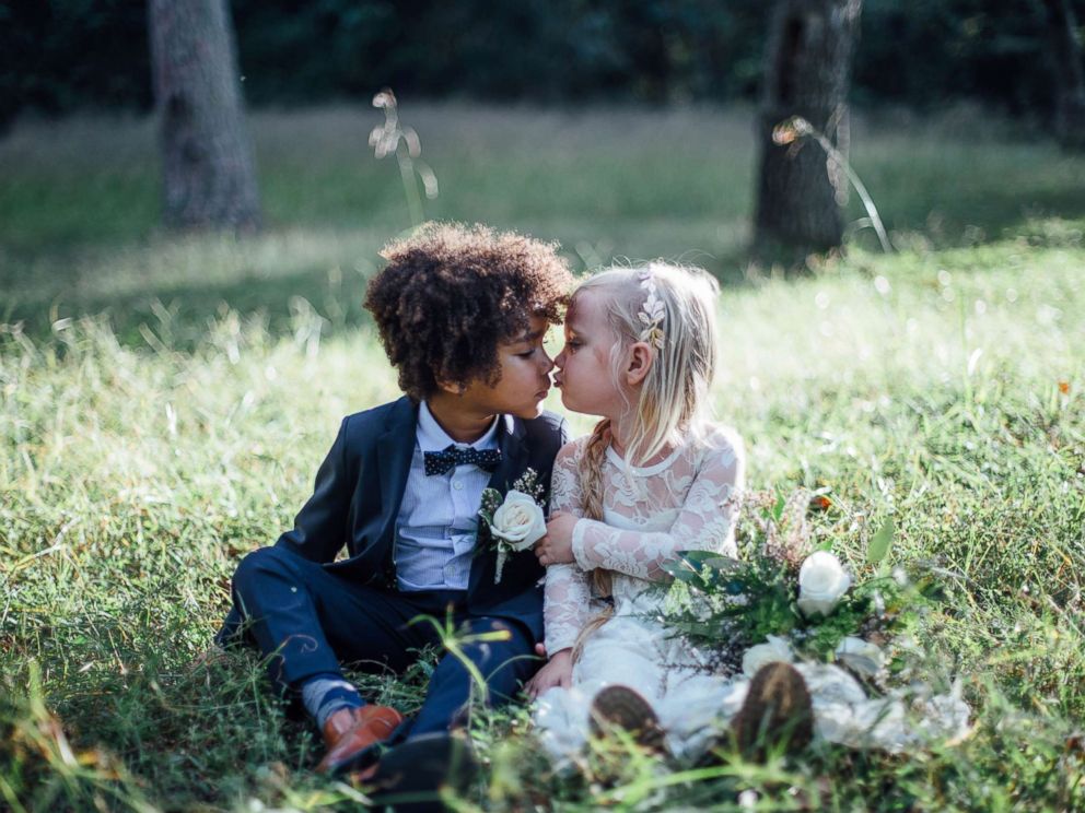 PHOTO: Breana Pulizzi and Bria Nicole Terry, both photographers, held a special mini-wedding photo shoot with their children.