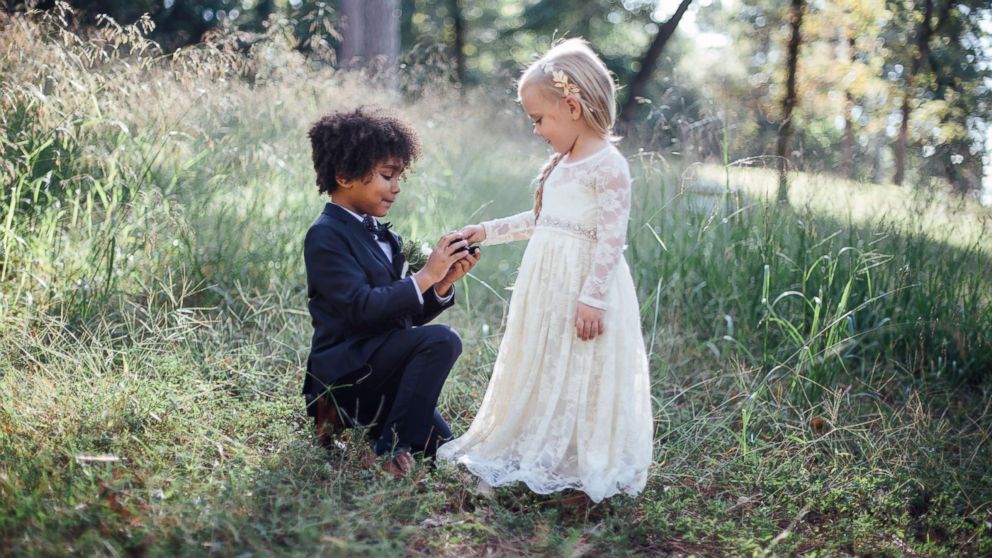 PHOTO: Breana Pulizzi and Bria Nicole Terry, both photographers, held a special mini-wedding photo shoot with their children.