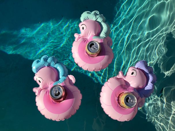 Disney Store Princess Ariel Little Mermaid Inflatable Cup Holders 3pc Set 