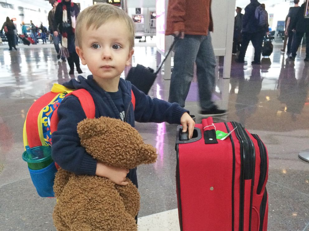 PHOTO: Luke Swofford, 4, was reunited with his beloved teddy bear after losing him in Dallas Love Field airport.