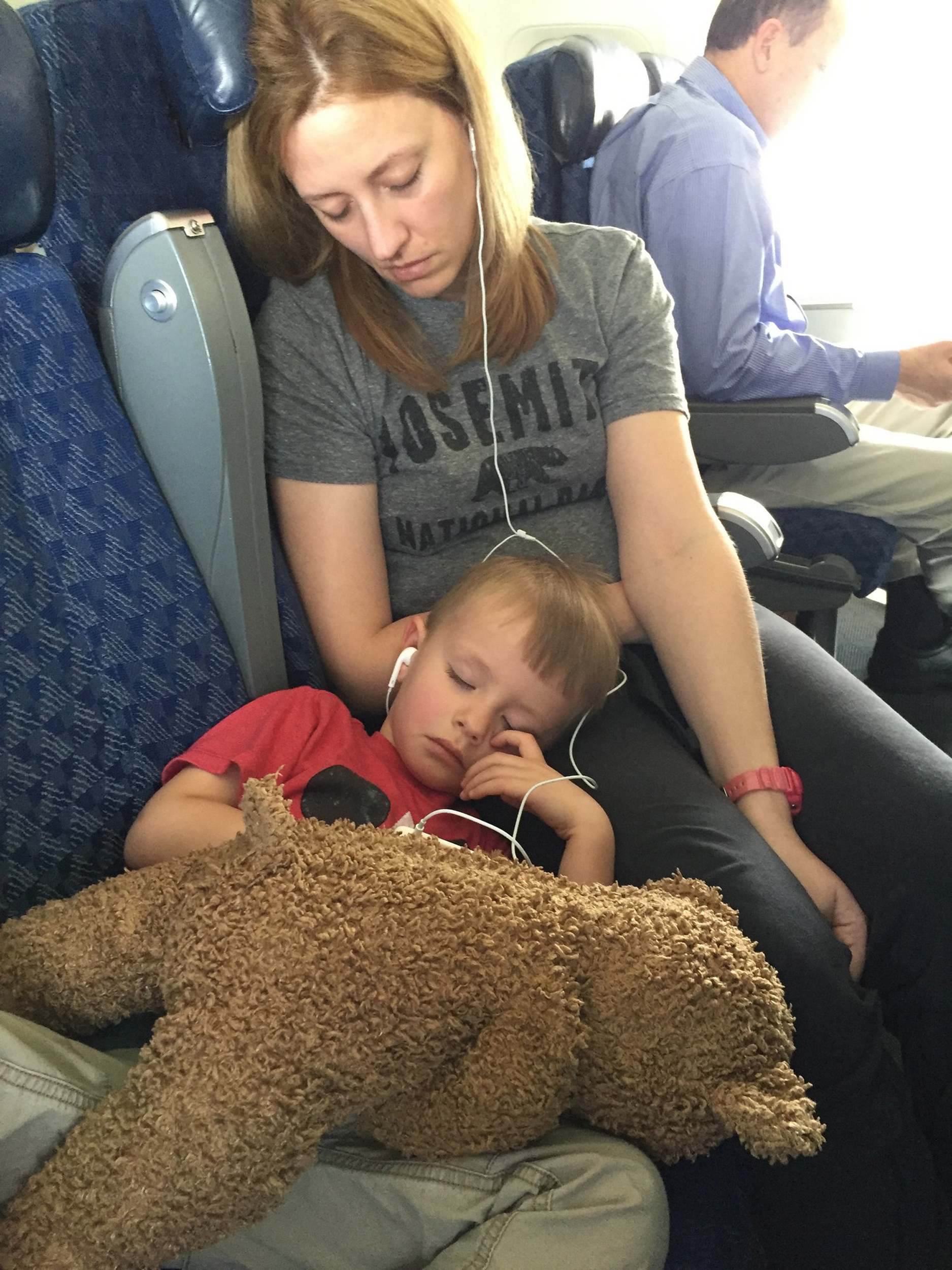PHOTO: Luke Swofford, 4, was reunited with his beloved teddy bear after losing him in Dallas' Love Field airport. 