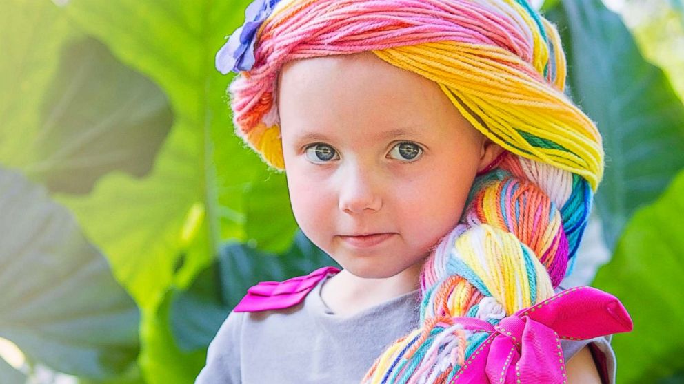 Magic Yarn Project creates homespun wigs for little cancer fighters.