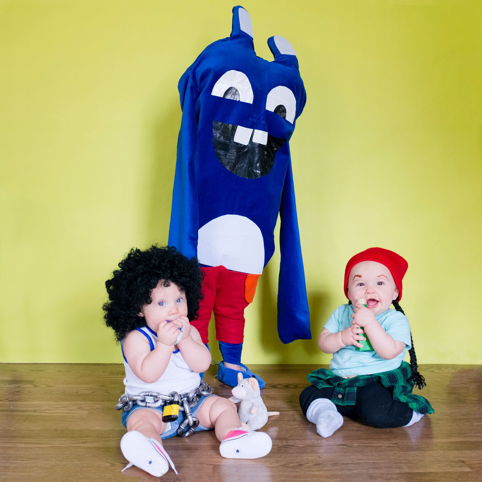 PHOTO: Lera and Marigold Mancke, 8-month-old twins, pose as characters from "Broad City."