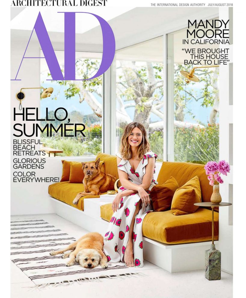 PHOTO: Images of Mandy Moore's house in Pasadena, CA for Architectural Digest June 2018 issue.