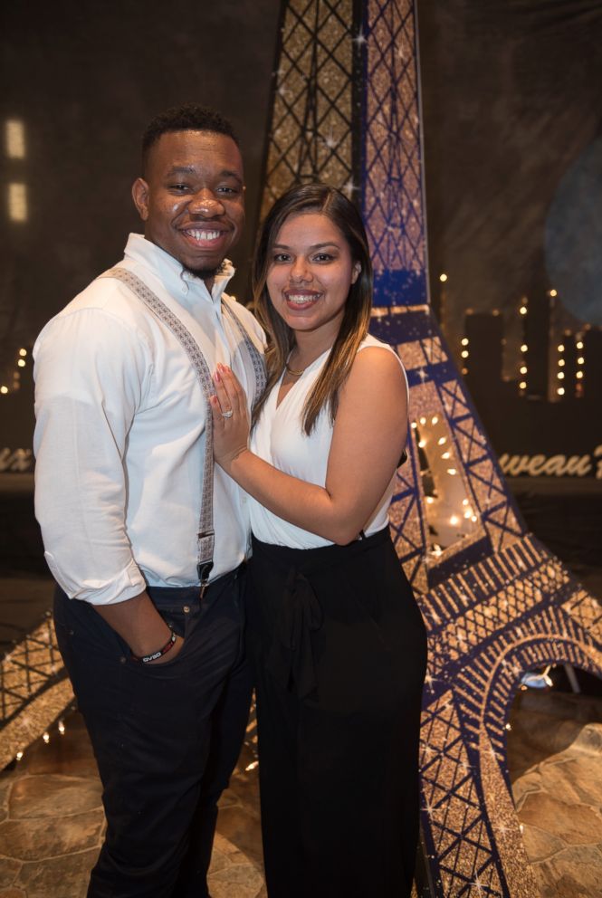 PHOTO: Marcus and Diana Joseph right after their engagement.