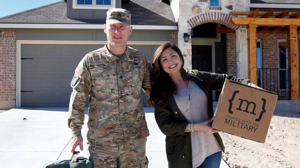 PHOTO: Maria and Patrick Reed started Moving with the Military, a home makeover project for military families.