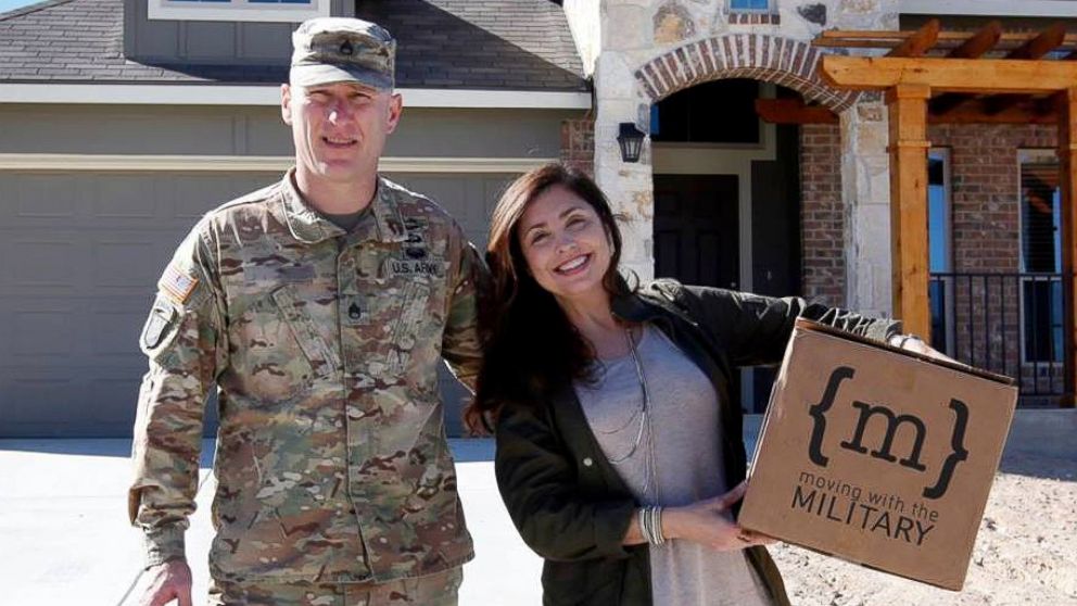 PHOTO: Maria and Patrick Reed started Moving with the Military, a home makeover project for military families.