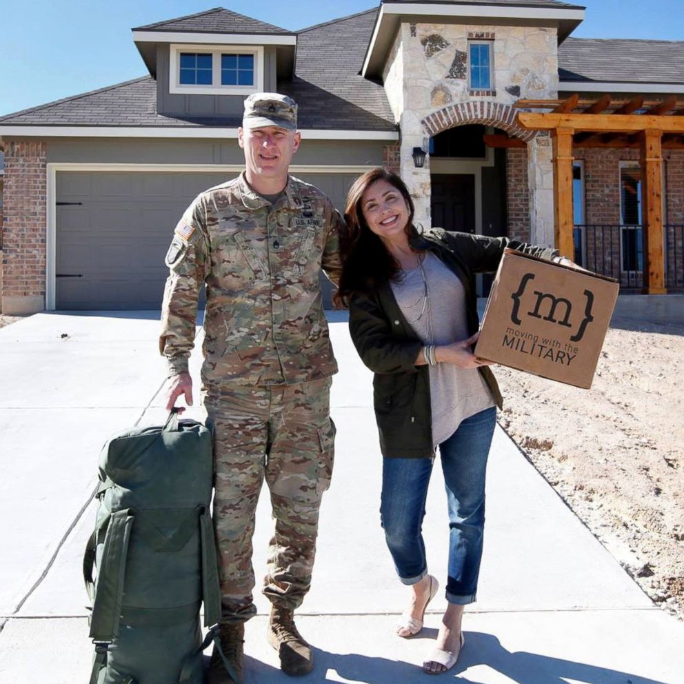 PHOTO: Maria and Patrick Reed started Moving with the Military, a home makeover project for military families.