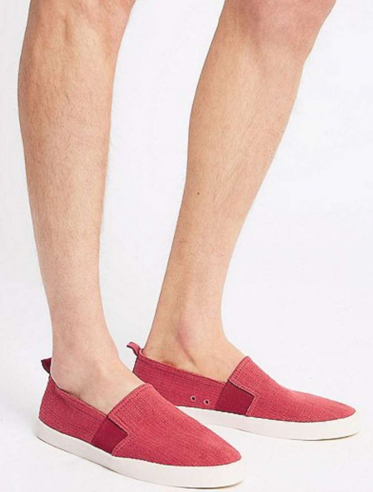 PHOTO: Marks & Spencer canvas slip-on pump shoes.
