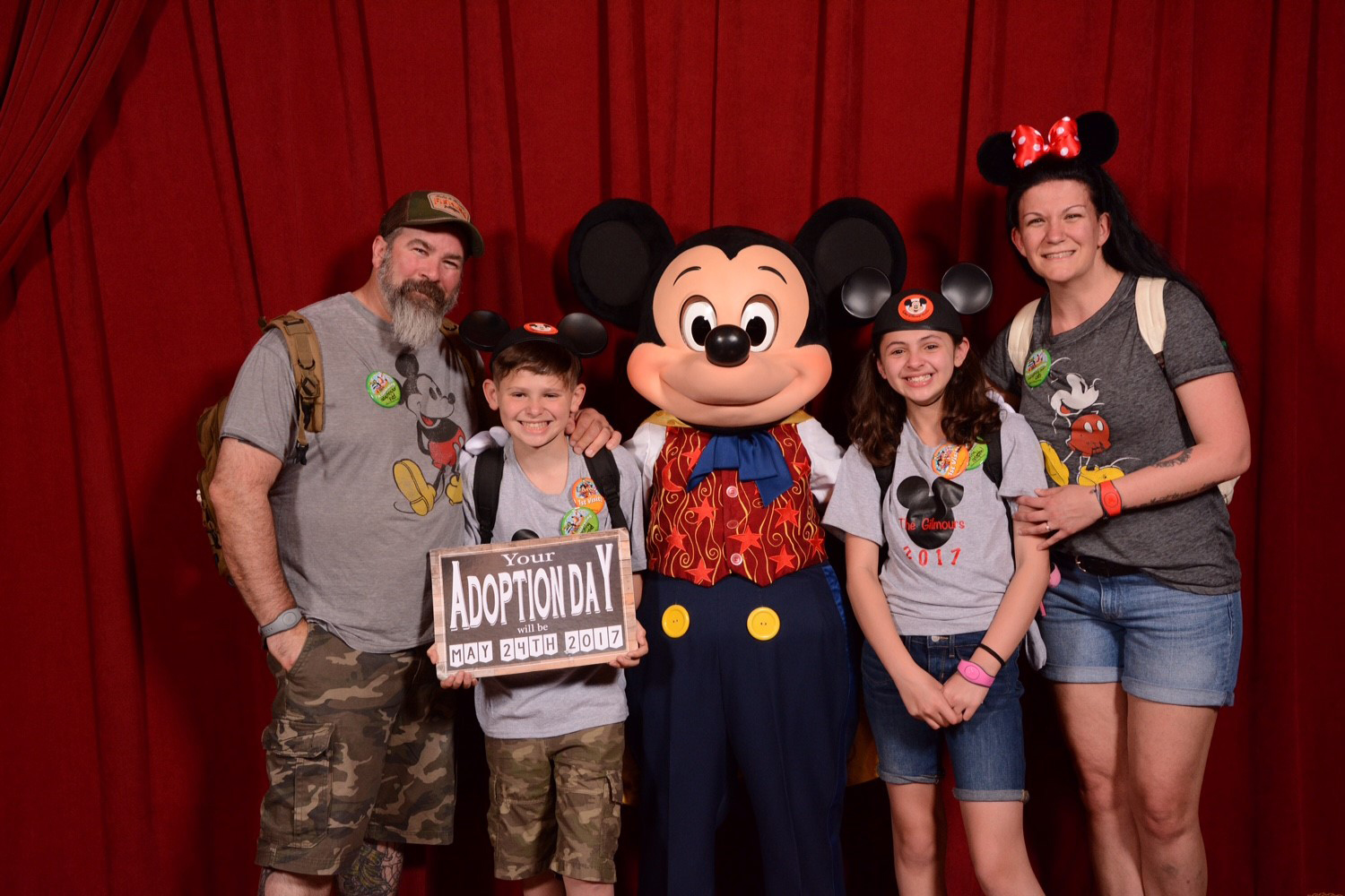 PHOTO: Janielle and Elijah Gilmour of Portland, Pennsylvania, were surprised to learn their adoption date at Disney's Magic Kingdom.