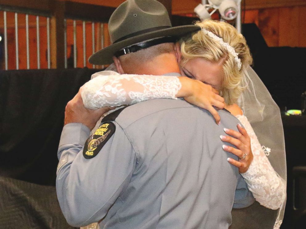 PHOTO: The overwhelmed bride is so appreciative and thankful for the heartwarming surprise.