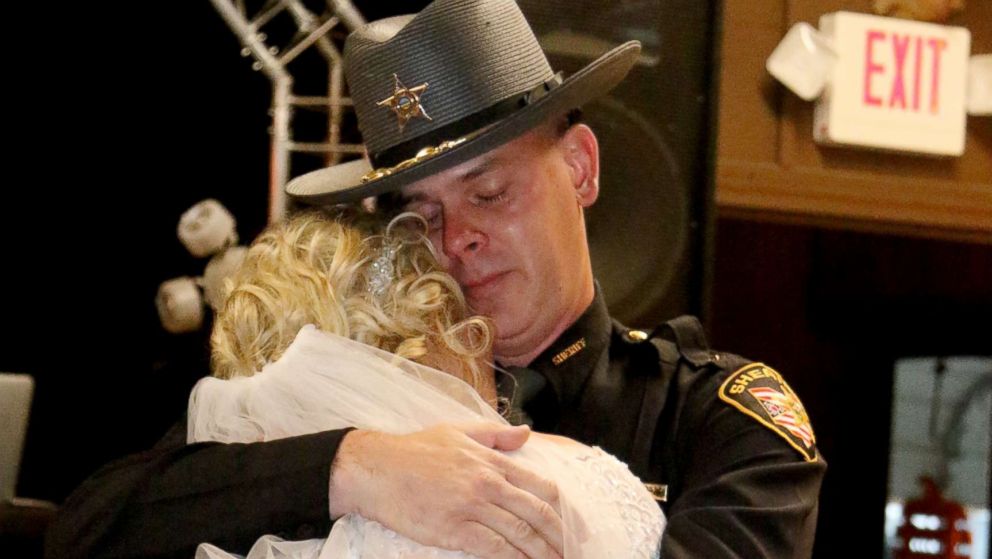 Police step in for bride's father-daughter dance in place of ...