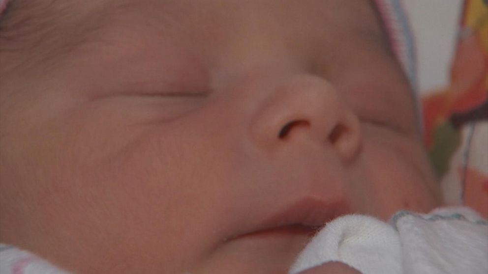 PHOTO: At 1:23 a.m. on Nov. 8, baby Sebastian arrived weighing 6 pounds, 7 ounces.