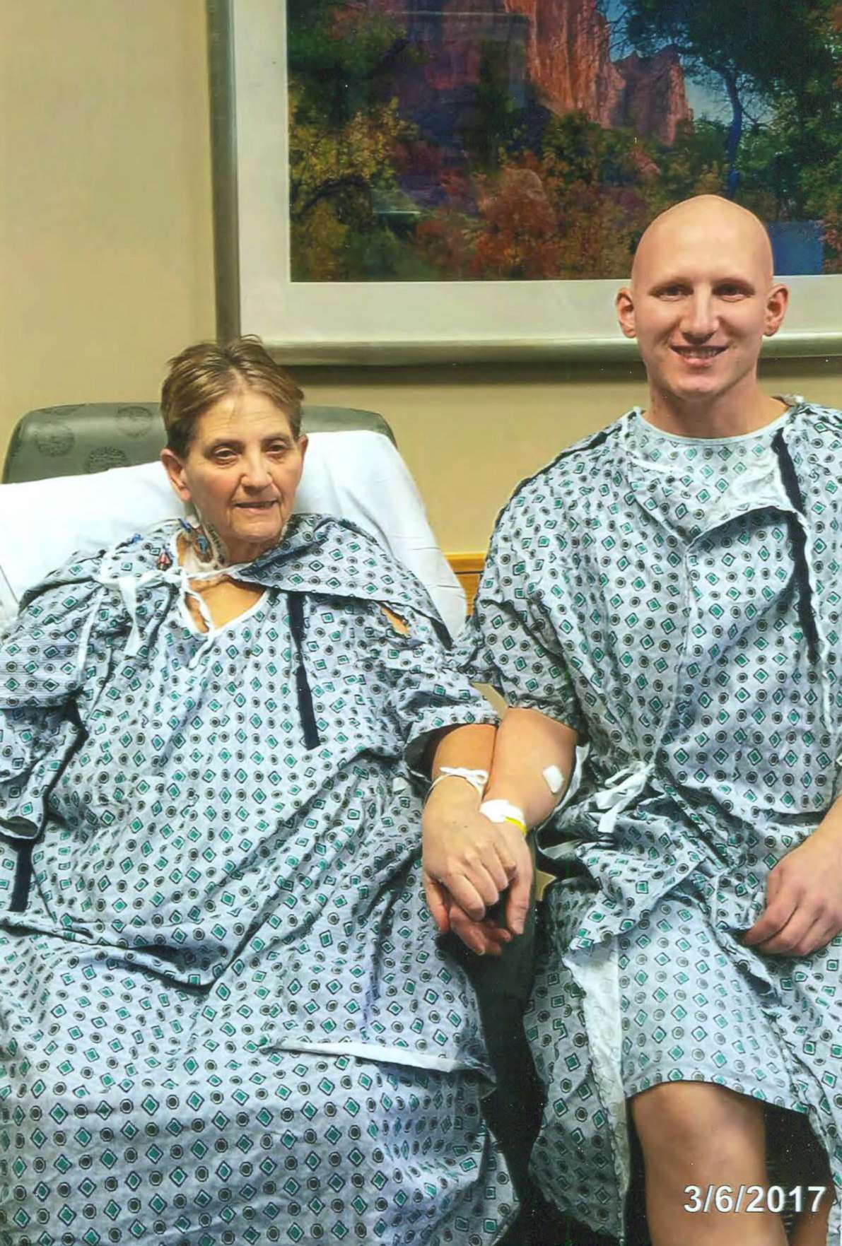 PHOTO: Brian and Diane Muscarella visit UPMC's Thomas E. Starzl Transplantation Institute a year after their transplant surgery, which took place in 2017. 
