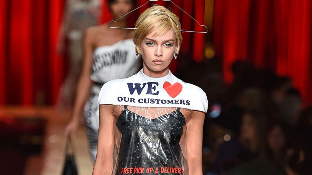 Moschino dress that looks like dry cleaning plastic wrap retails for $900 -  ABC News
