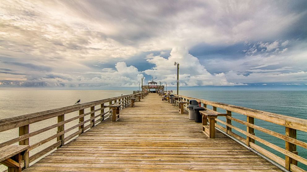 An early-morning view towards the end of the Cherry Grove fishing pier in North Myrtle Beach, S.C. is pictured in this undated stock photo.