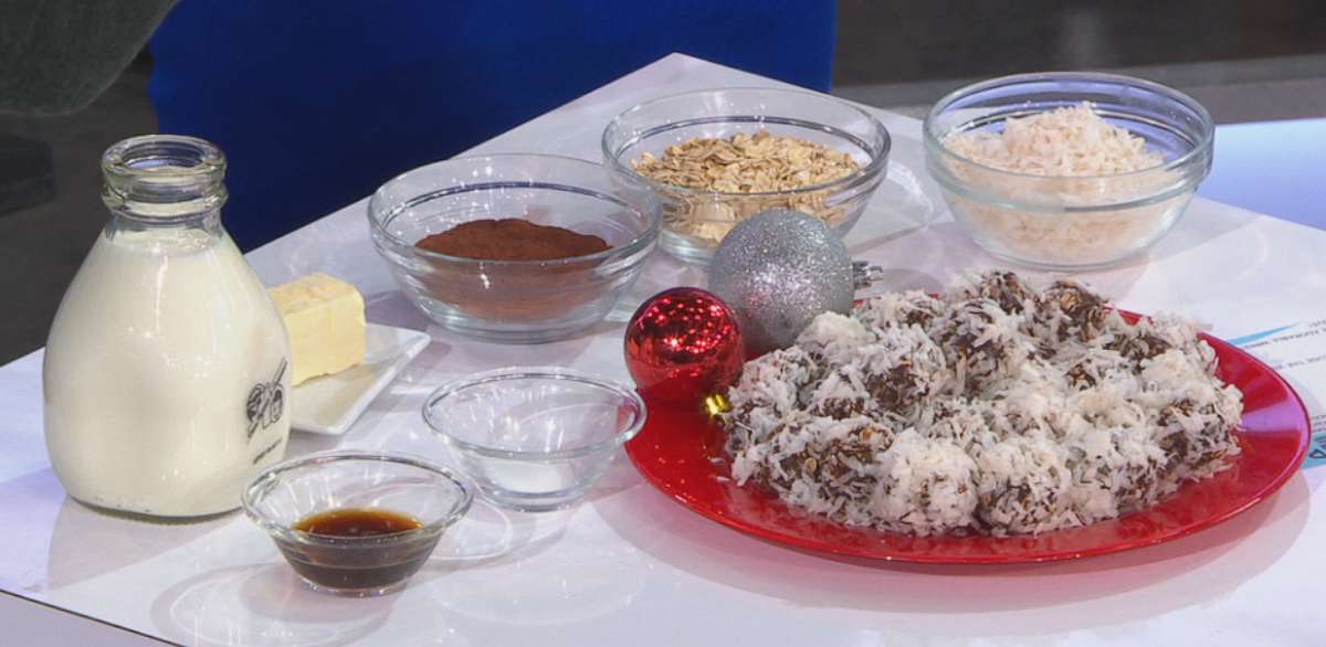 PHOTO: Celebrity chef Richard Blais share his recipe for "no-bake" cocoa-nut snowball cookies. 