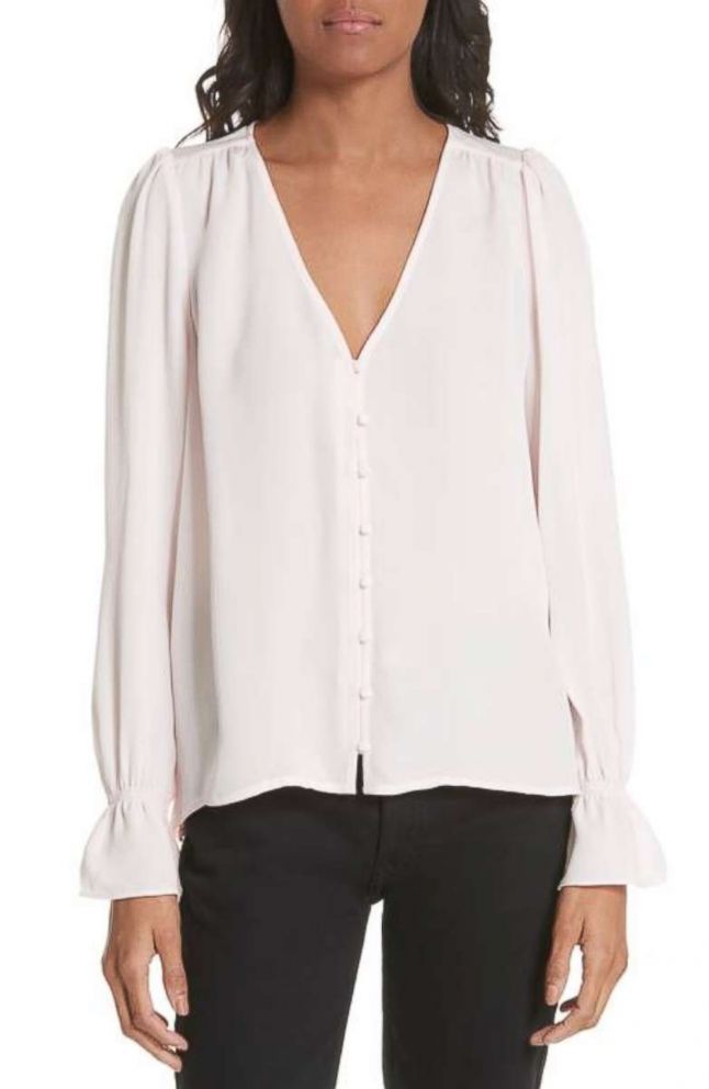 PHOTO: If she doesn't have one she needs one, if she has one, she wants another. Nothing's as easy to dress up or down that a classic silk blouse. This one from Nordstrom is going to be the centerpiece of her spring wardrobe. 