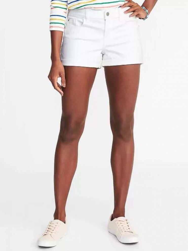 PHOTO: Old Navy Clean-Slate Boyfriend Shorts for Women on sale for $24.00.