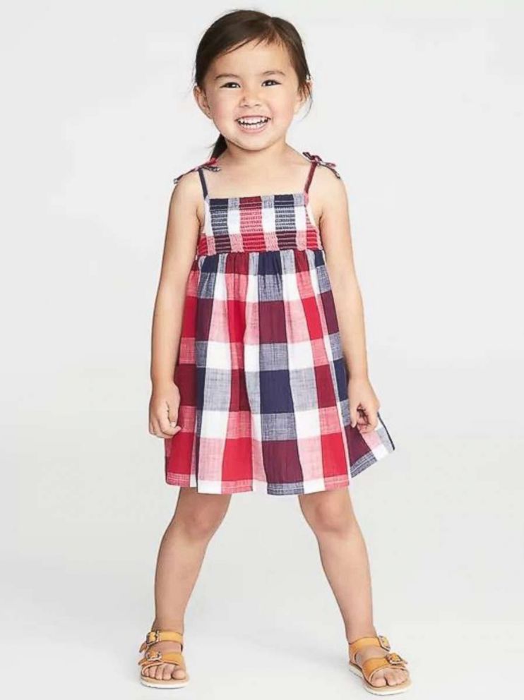 PHOTO: Old Navy Plaid Poplin Sundress for Girls on sale for $18.00.