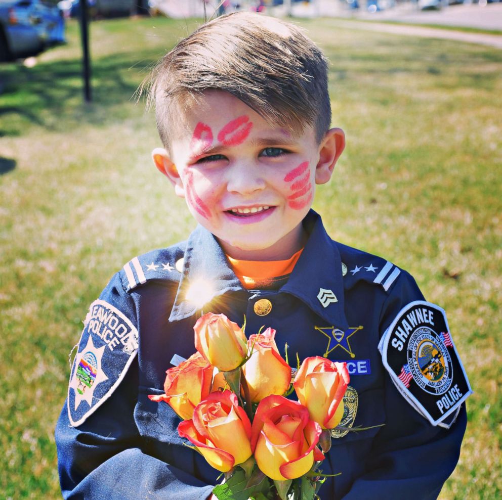 PHOTO: Oliver Davis, 6, wants to be a police officer when he grows up and said he enjoys showing kindness towards people. 