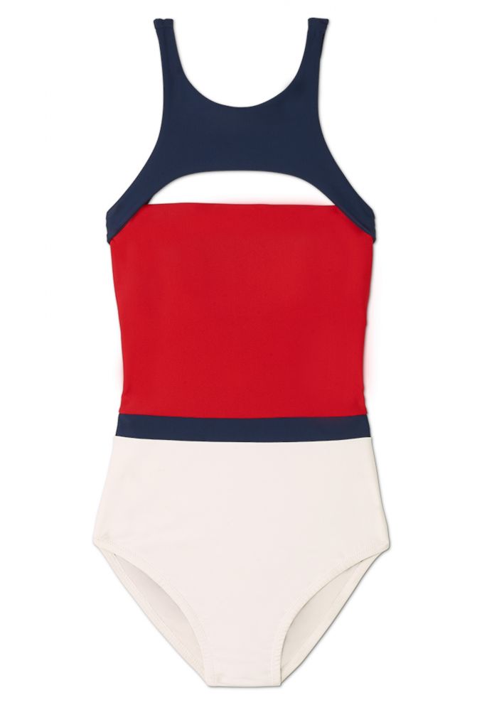 PHOTO: SummerSalt's The Intercoastal is a great red, white and blue color block swimsuit on sale now.