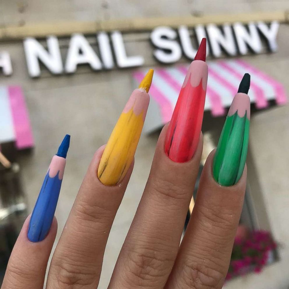 VIDEO: Colored pencil nails are the craziest back-to-school look we didn't ask for