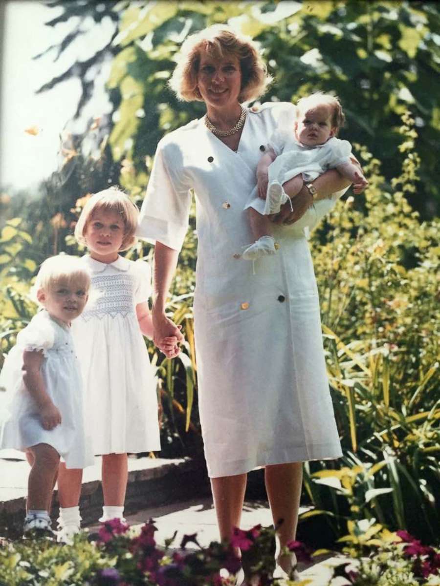 PHOTO: A throwback photo of The Pink Fund founder Molly MacDonald with three of her five children.