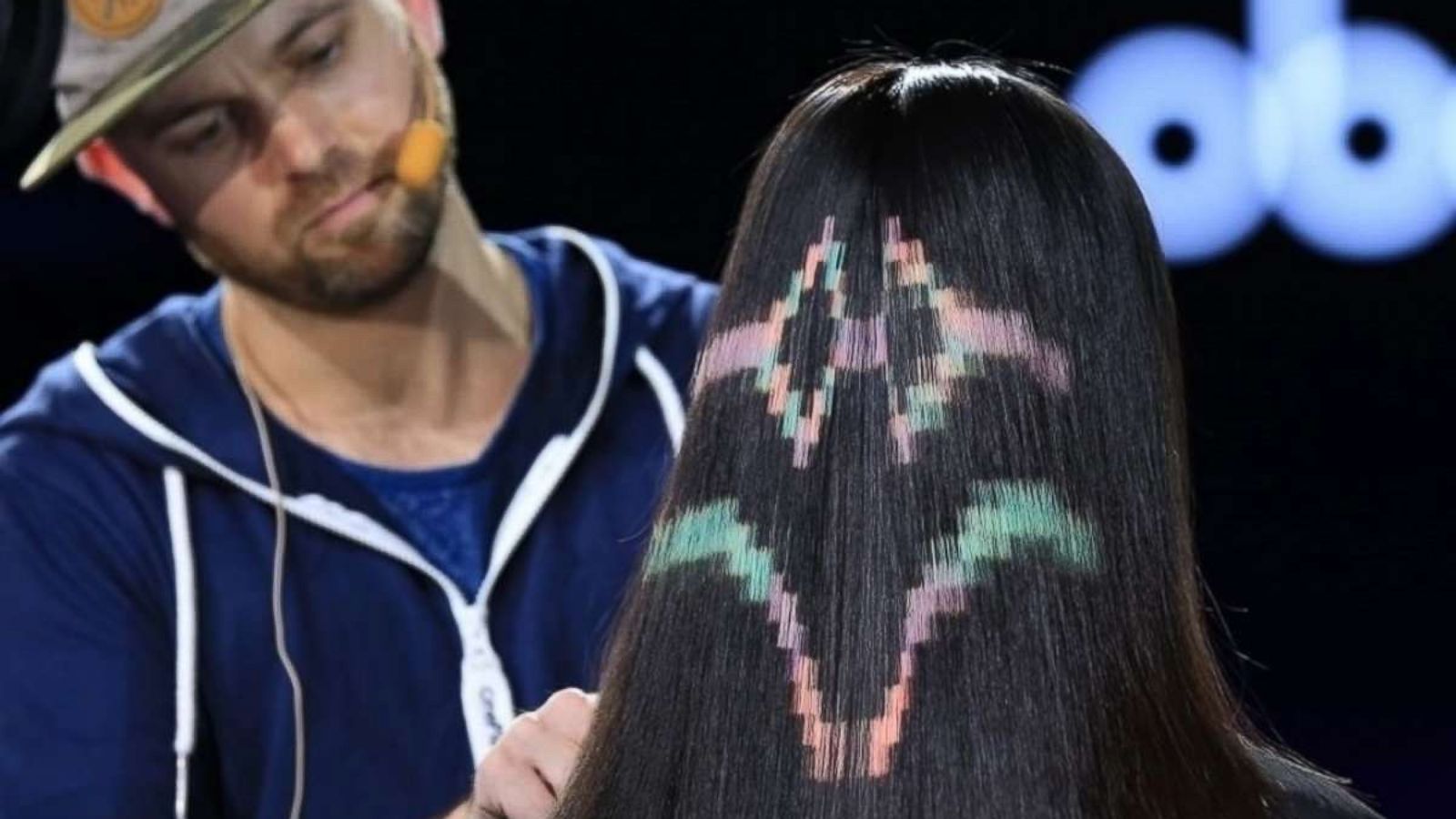 PHOTO: Pixelated hair was developed by the research and development company X-presion.