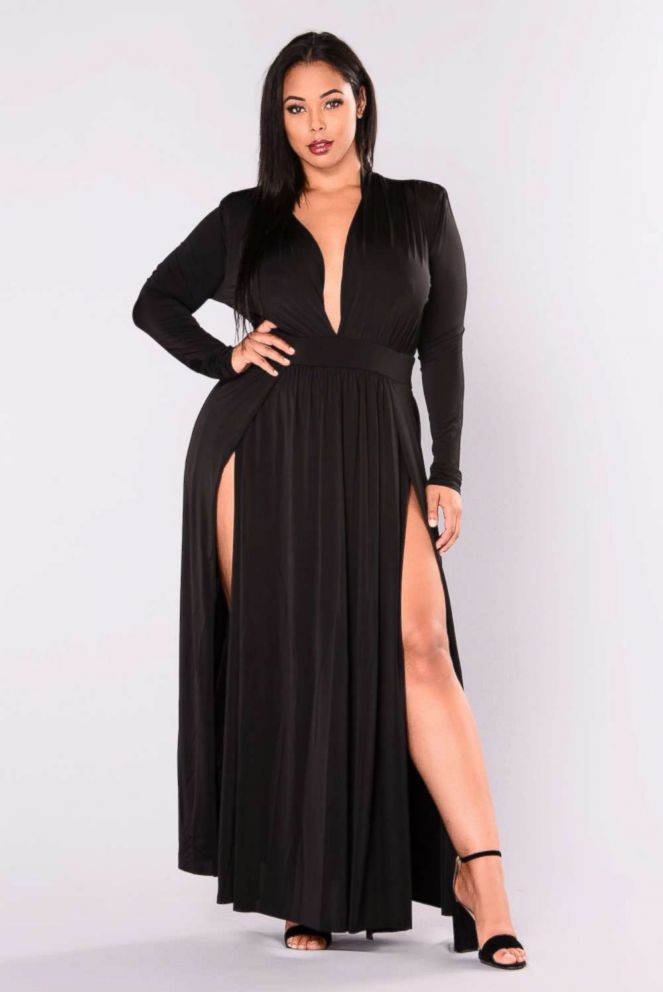 Emily B Rocks Fashion Nova Green V Neck Maxi Dress To 40 OFF