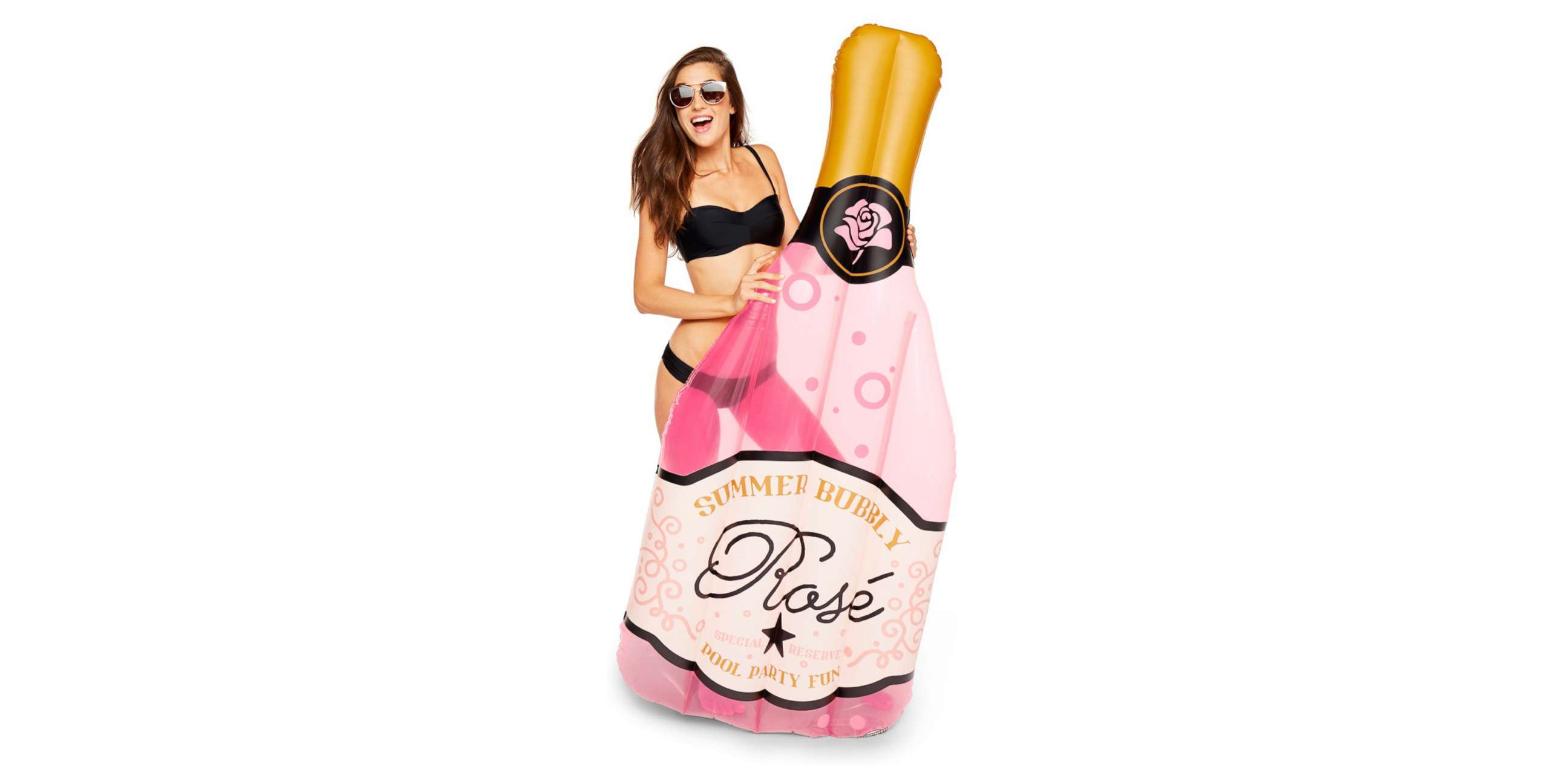 PHOTO: A rose bottle pool float is for sale on Target.com for just over $23. 