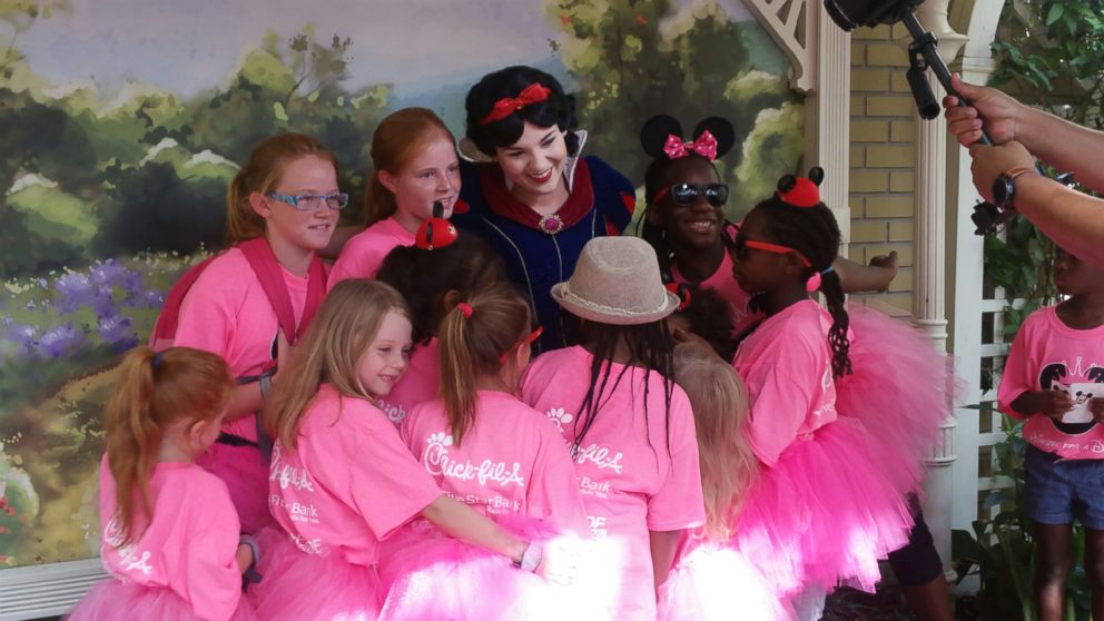 PHOTO: The children were gifted princess gowns and had meet-and-greets with Disney princesses during the Aug. 4 event. 