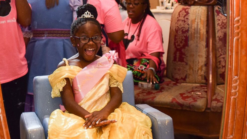 PHOTO: The girls were treated to a princess party and princess spa experience at the Bibbidi Bobbidi Boutique at Cinderella's Castle at Walt Disney World in Orlando, Fla.