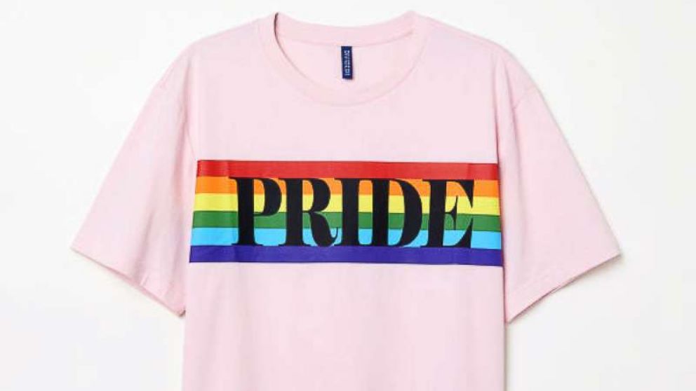 PHOTO: This pride t-shirt from H&M is part of the brand's "Pride OUT Loud" collection.