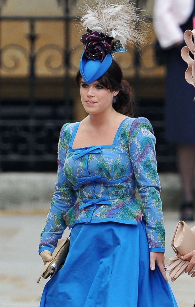 PHOTO: Princess Eugenie of York arrives to the Royal Wedding of Prince William to Catherine Middleton at Westminster Abbey on April 29, 2011 in London.