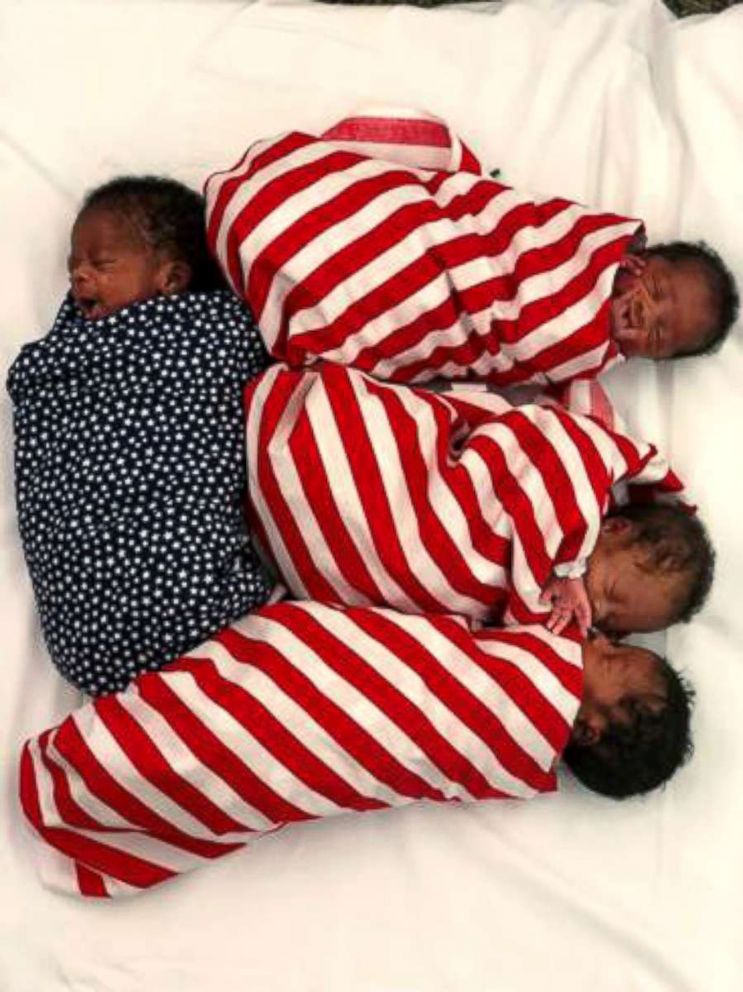 PHOTO: The Agi children were born to Linda on June 1st. 3 girls, Mercy-Grace, Adriel, Amaris and one boy Zephanih.