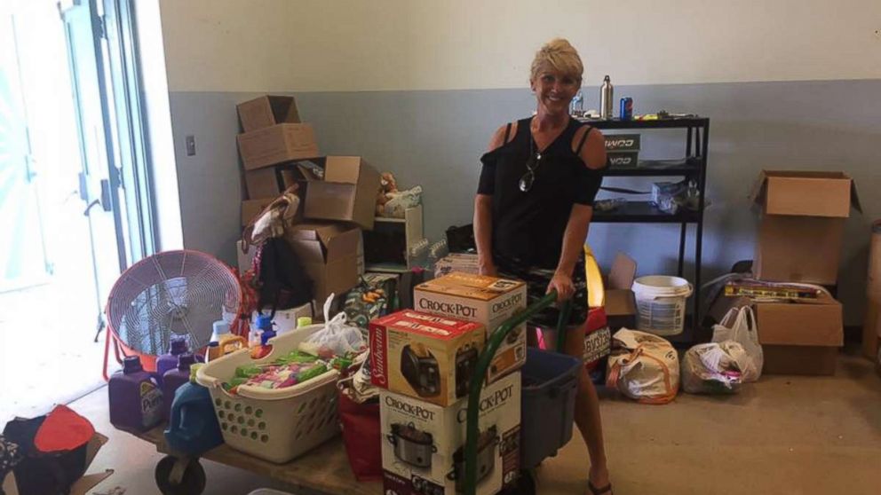 PHOTO: Sugarloaf School turned the cafeteria into a distribution center for much-needed supplies.  