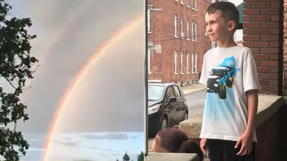 PHOTO: People are sending Robbie Ecuyer, 9, pictures of single and double rainbows from across the globe after his aunt, Crystal Skawinski, put out a call for them on her Facebook page.