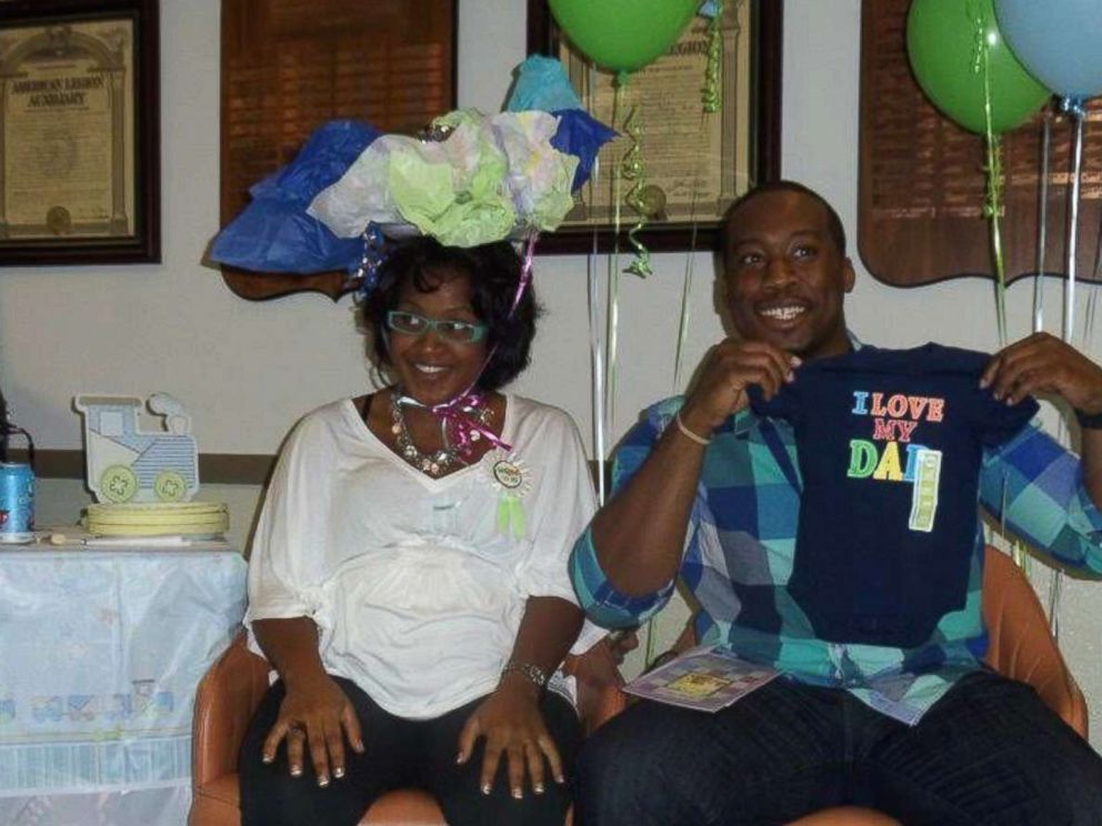 PHOTO: Robert and Nia Tolbert at their first baby shower back in 2011.