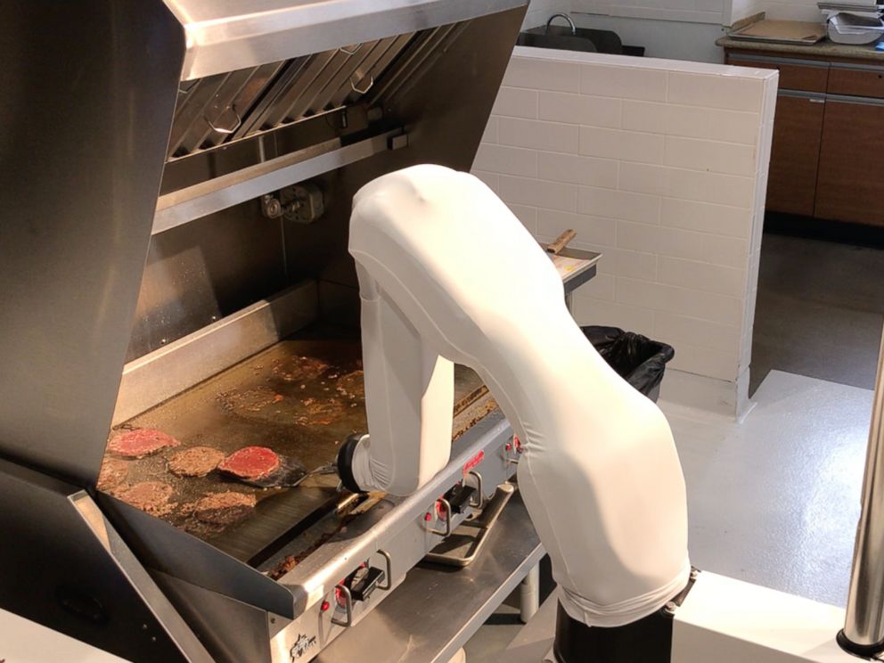 This robot named Flippy can cook your hamburger for you ...