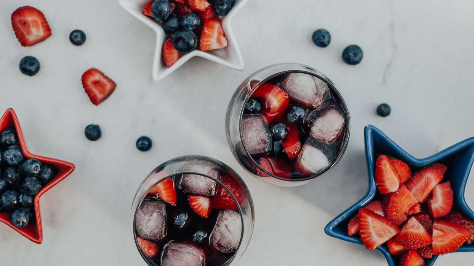 PHOTO: Red wine summer sangria perfect for a 4th of July party.