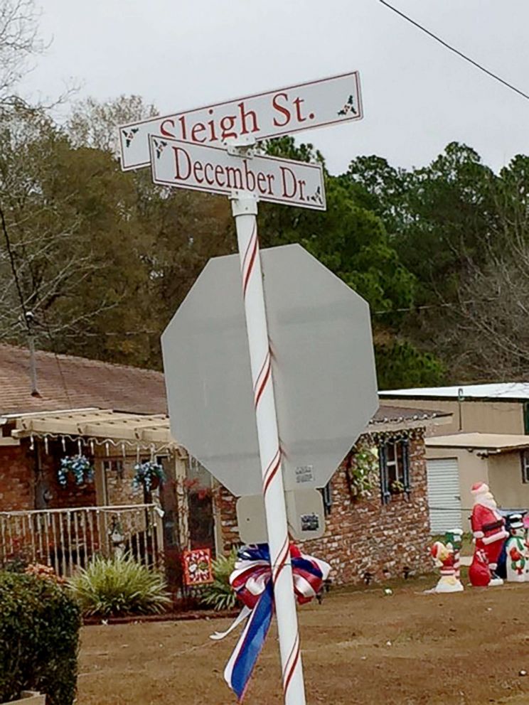 PHOTO: Street names in Santa Claus, Georgia, follow the Christmas theme.