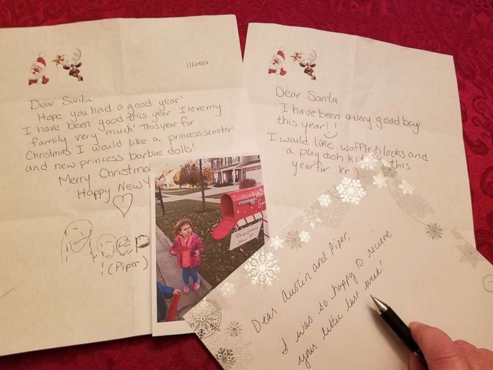 PHOTO: Piper Falli wrote that she wanted a princess scooter from Santa in her letter.