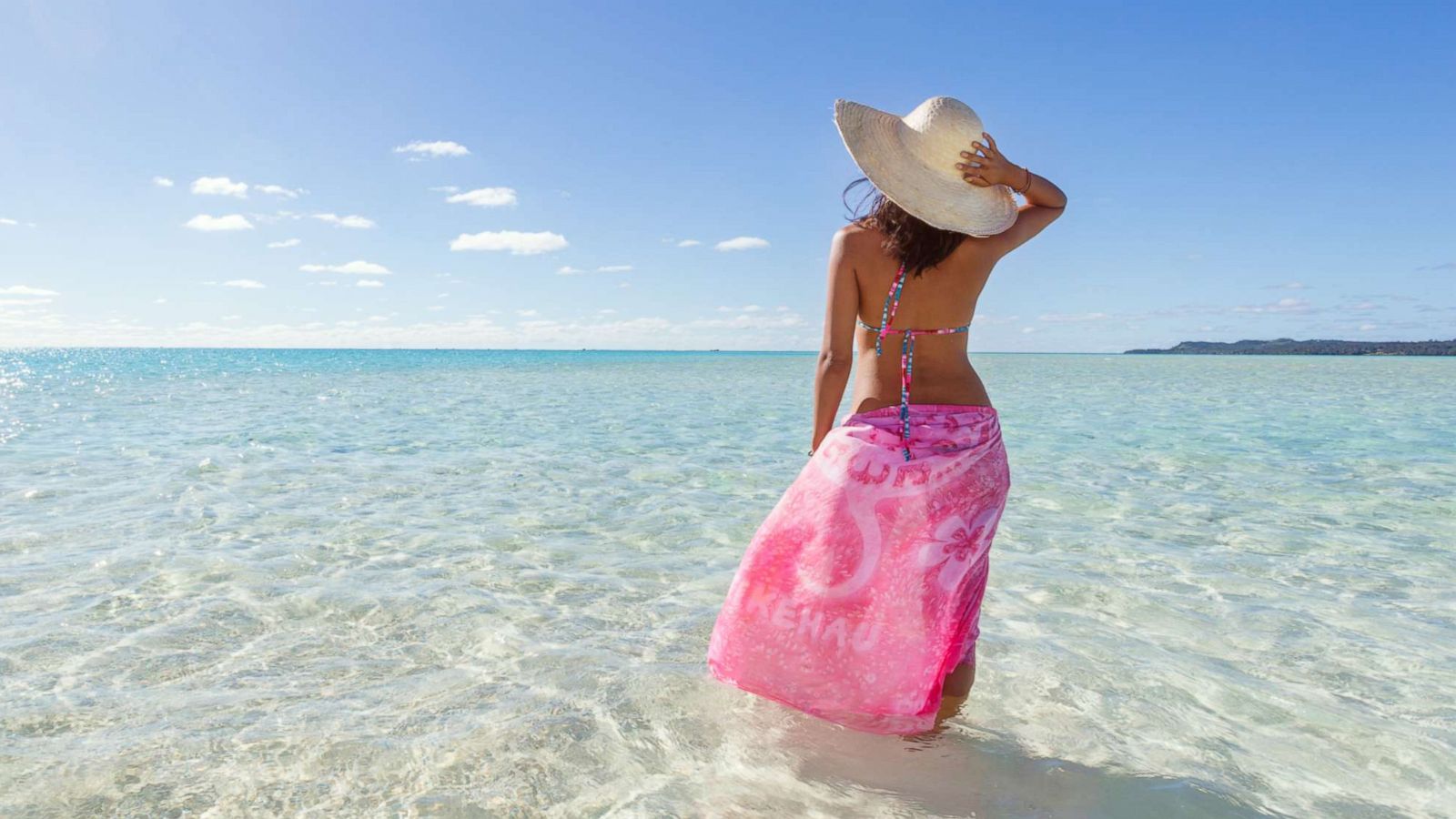 PHOTO: A woman wears a sarong on a beach in an undated stock photo.