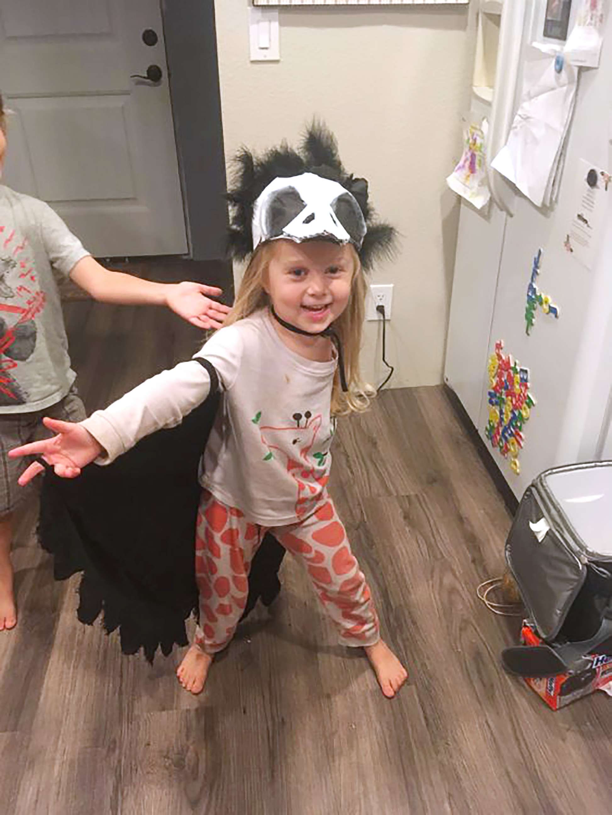 PHOTO: This Halloween, Scarlette Tipton, 3, will dress as a one-winged raven.