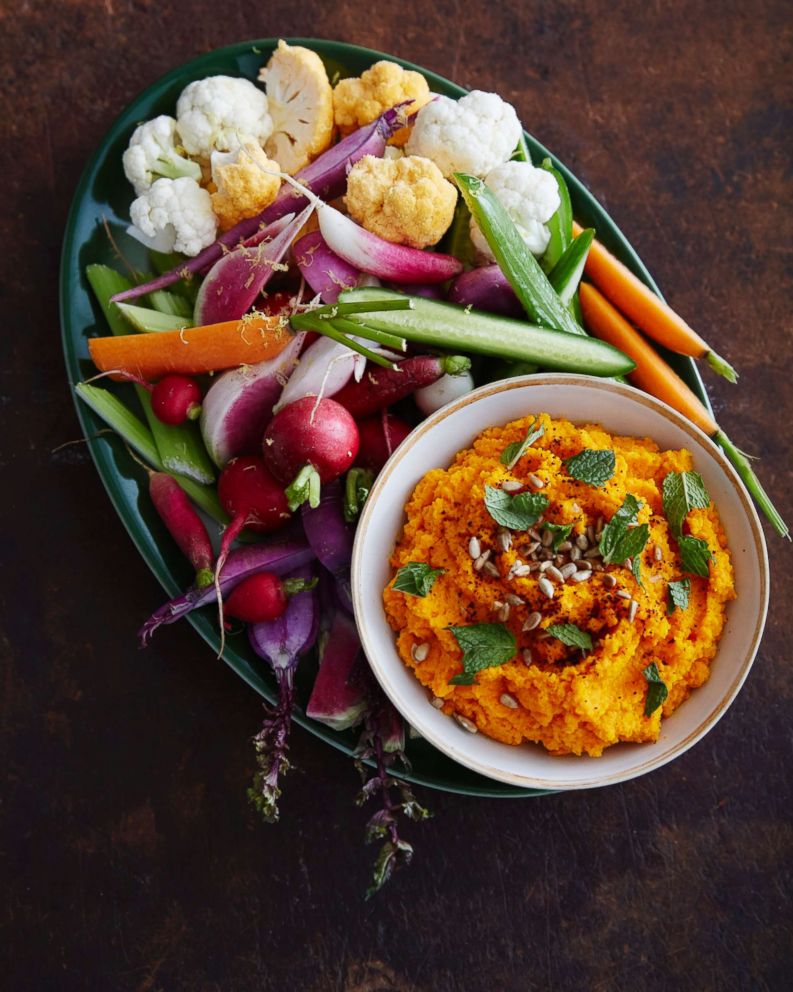 PHOTO: Chef Seamus Mullen shares a recipe for carrot hummus with turmeric.